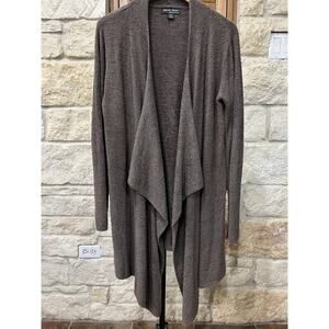 Barefoot Dreams Women’s Long Sleeve CozyChic Lite Island Wrap Brown Size L/XL